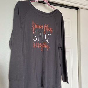 Like new “pumpkin spice everything” LS tee